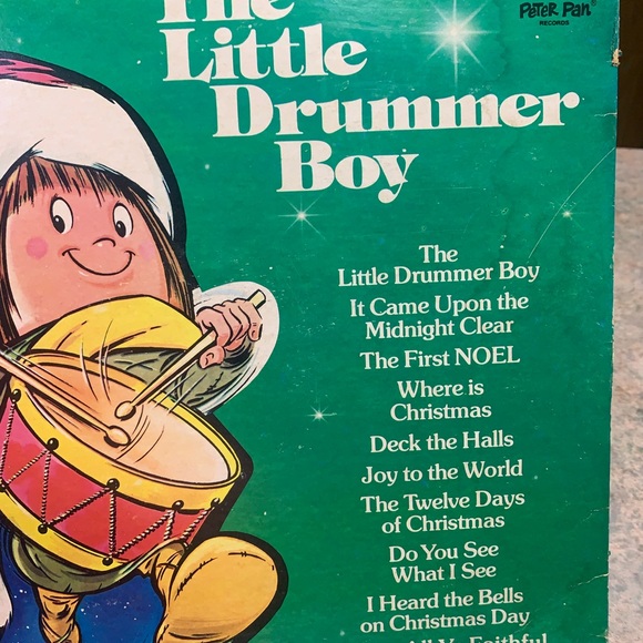 Vintage LP/Record - The little Drummer Boy w/cutout decoration - Picture 4 of 5
